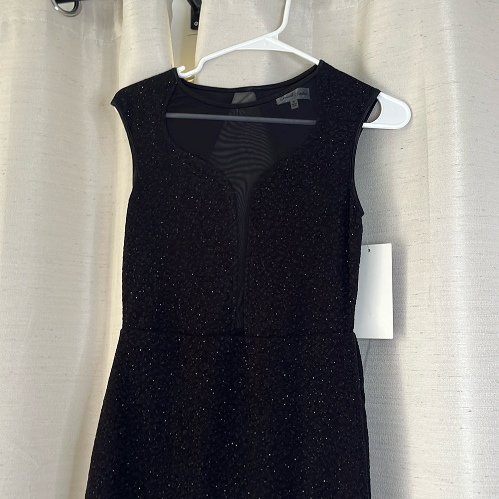 Black glitter dress